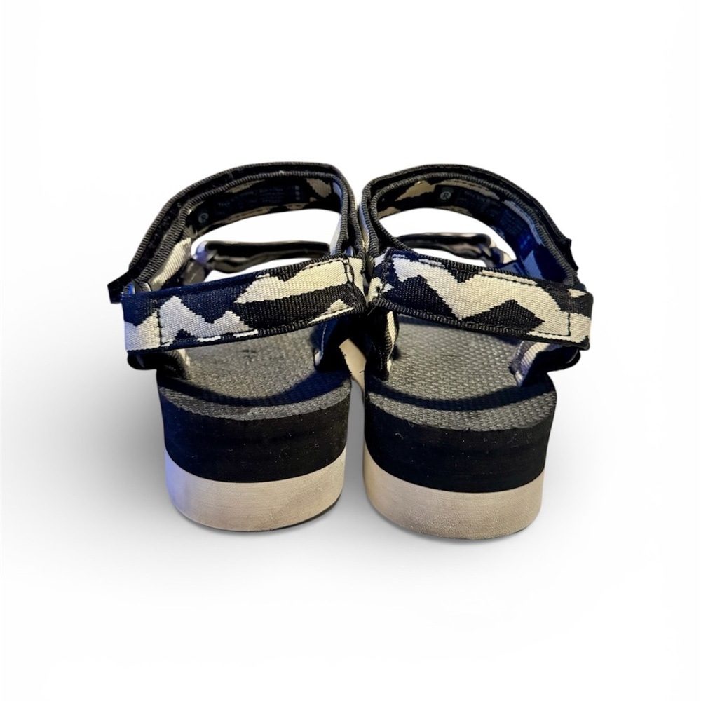 Teva Platform Universal Flatform Sandals Black Wh… - image 5